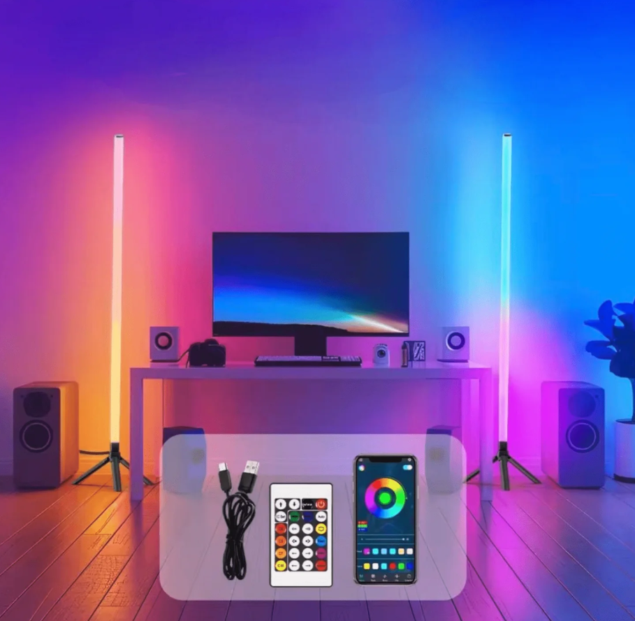 🌈✨ RGB CORNER LED LAMPA (1.2M) – MUSIC SYNC + DALJINSKI | GAMING ATMOSFERA!
