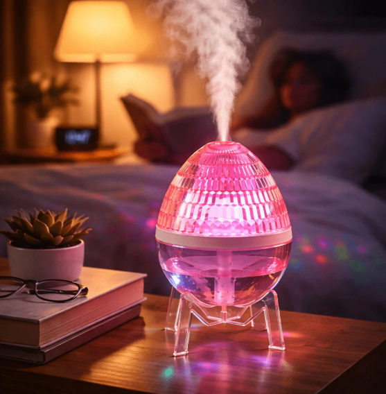 💎✨ AROMA DIFUZER “KRISTALNO JAJE” – 3U1 (MAGLICA + MIRIS + LED AMBIJENT)