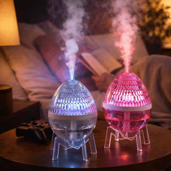💎✨ AROMA DIFUZER “KRISTALNO JAJE” – 3U1 (MAGLICA + MIRIS + LED AMBIJENT)