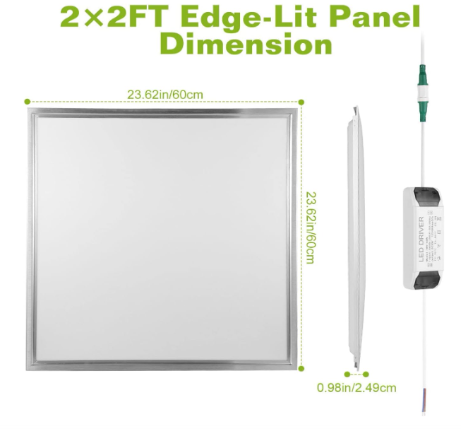 💡🏢 LED PANEL 60x60 48W – 5800LM | PROFESIONALNO BIJELO SVJETLO (7500K)