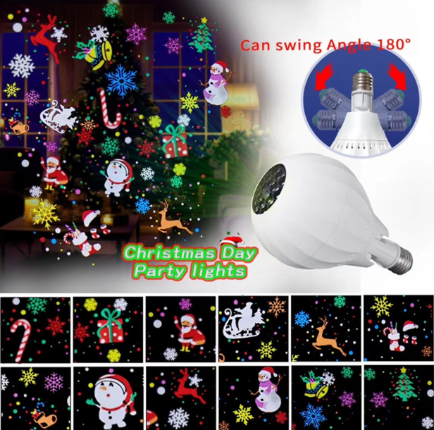 ❄️🎄 CHRISTMAS PROJECTOR SIJALICA – SNJEŽNA BAJKA U TVOM DOMU!