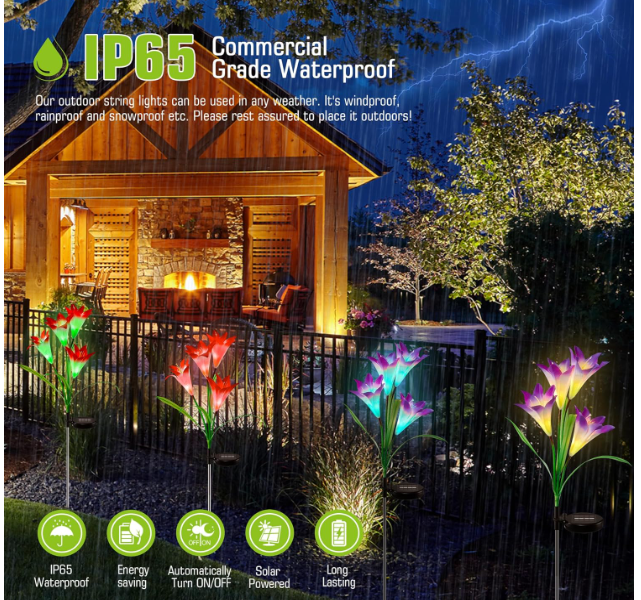 🌸✨ SOLARNE LED LILY LAMPE (2 KOM) – MAGIČNO DVORIŠTE BEZ STRUJE!