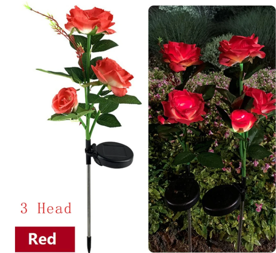 🌹✨ SOLARNE ROSE LED LAMPE (2 KOM) – ROMANTIČNO DVORIŠTE BEZ STRUJE!