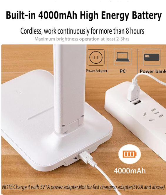 💡📚 LED STONA LAMPA 4000mAh – BEŽIČNA SLOBODA + ZAŠTITA OČIJU!