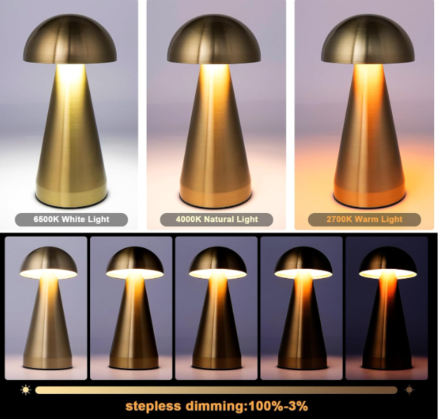 🍄✨ MUSHROOM LED LAMPA – BEŽIČNA ELEGANCIJA + TOUCH KONTROLA!