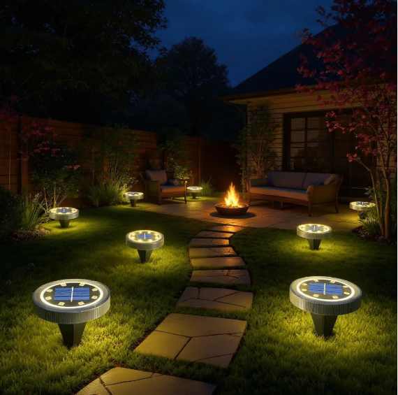 🌟 SOLARNE DISK LAMPE – SET 4 KOM 🌿