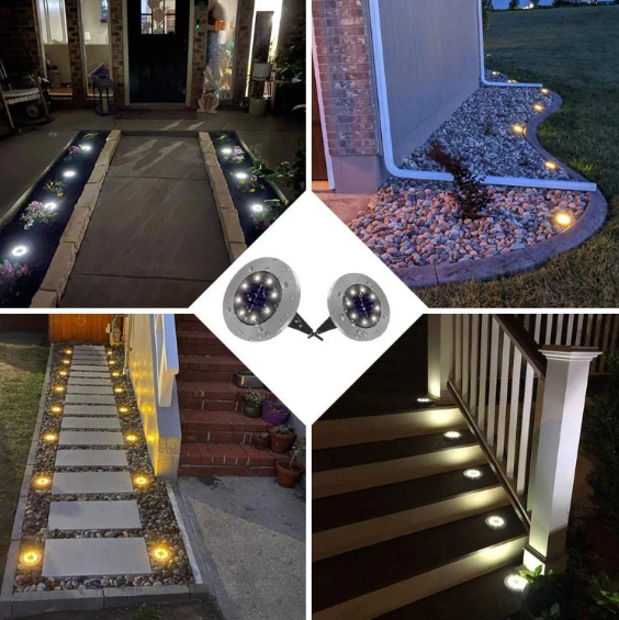 🌟 SOLARNE DISK LAMPE – SET 4 KOM 🌿