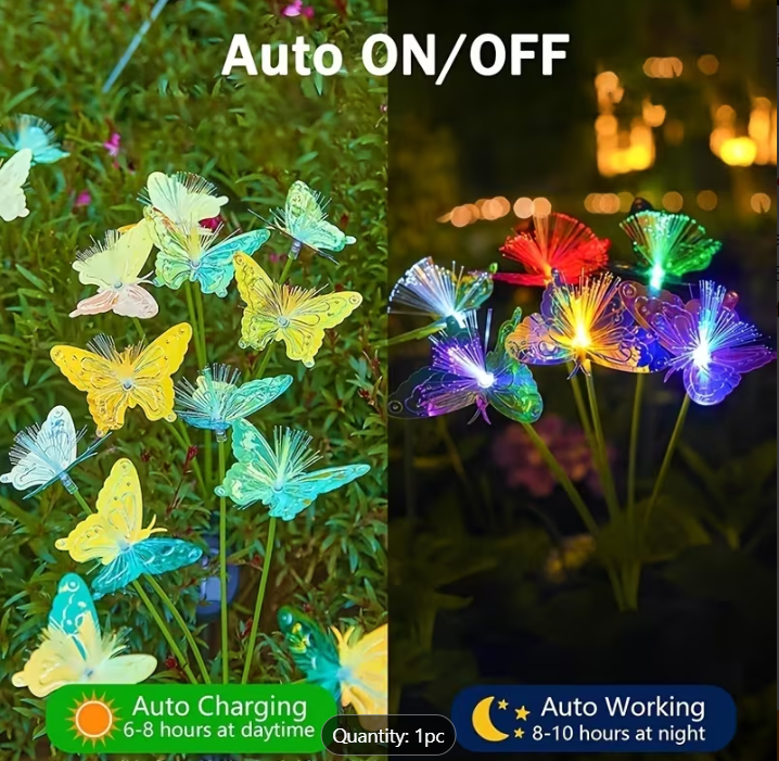 🦋 SOLARNE LED LEPTIR LAMPE – MAGIČNA BAŠTA 🌈