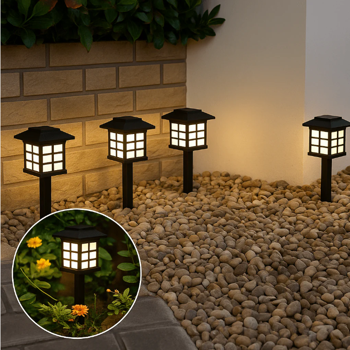 🔥 SOLARNE LED LAMPE ZA VRT (SET 6 KOM) – BESPLATNA RASVJETA KOJA PRAVI ATMOSFERU! 🔥