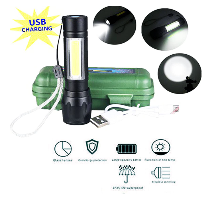 🔦 HEAVY DUTY LED LAMPA – USB PUNJIVA | 2U1 LAMPA + STOONA SVJETILJKA!