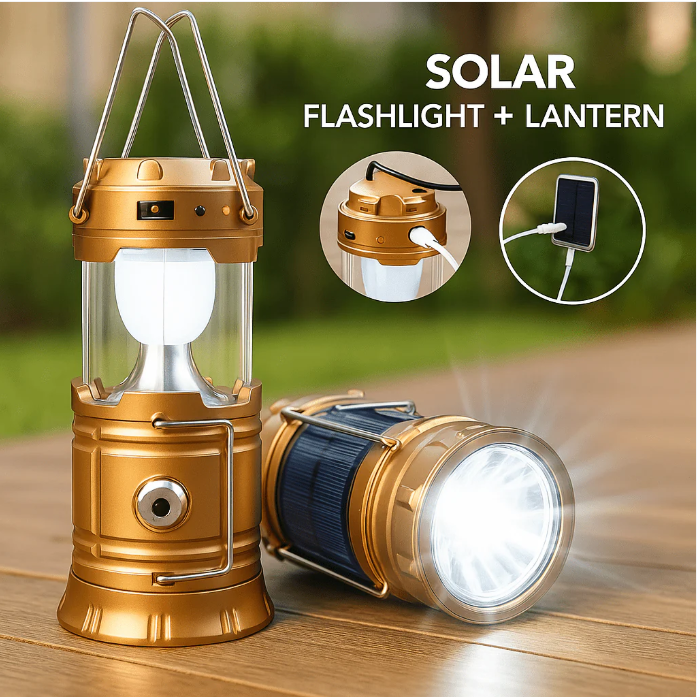 🔥 SOLARNA KAMP LAMPA 3U1 – SVJETLO, POWERBANK I SPAS U HITNIM SITUACIJAMA!