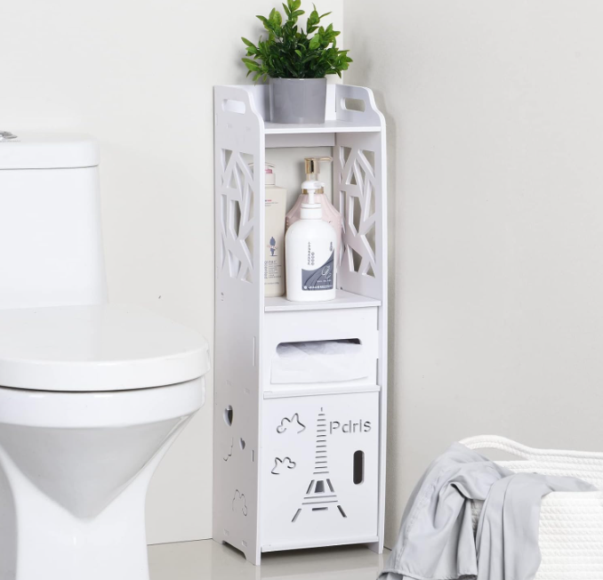 🚿 USKI KUPAONIČKI ORMARIĆ SA DRŽAČEM PAPIRA – PAMETNO RJEŠENJE ZA SVAKI UGAO!