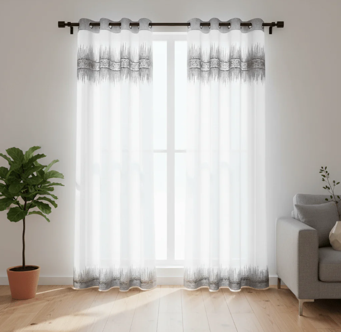 🔥 SREBRNI PARAVAN SA GROMMETIMA 140x240 cm – GLAMUR I ELEGANCIJA U SEKUNDI! 🔥