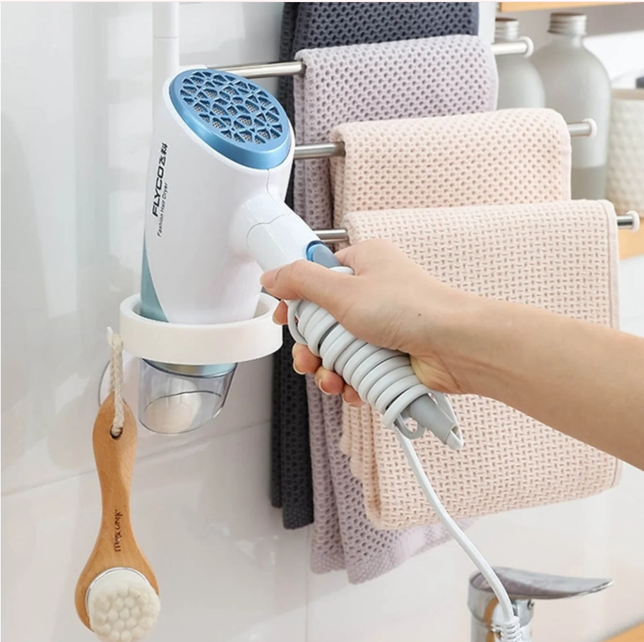 🚿 DRŽAČ ZA PEŠKIRE I FEN – PAMETNA ORGANIZACIJA 2u1