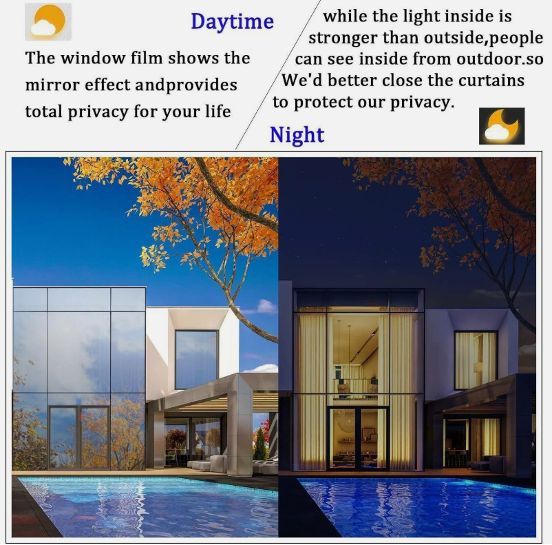 🪟 ONE WAY MIRROR FOLIJA ZA PROZORE 5M X 45 CM – PRIVATNOST, ZAŠTITA I MODERAN IZGLED! ☀️✨