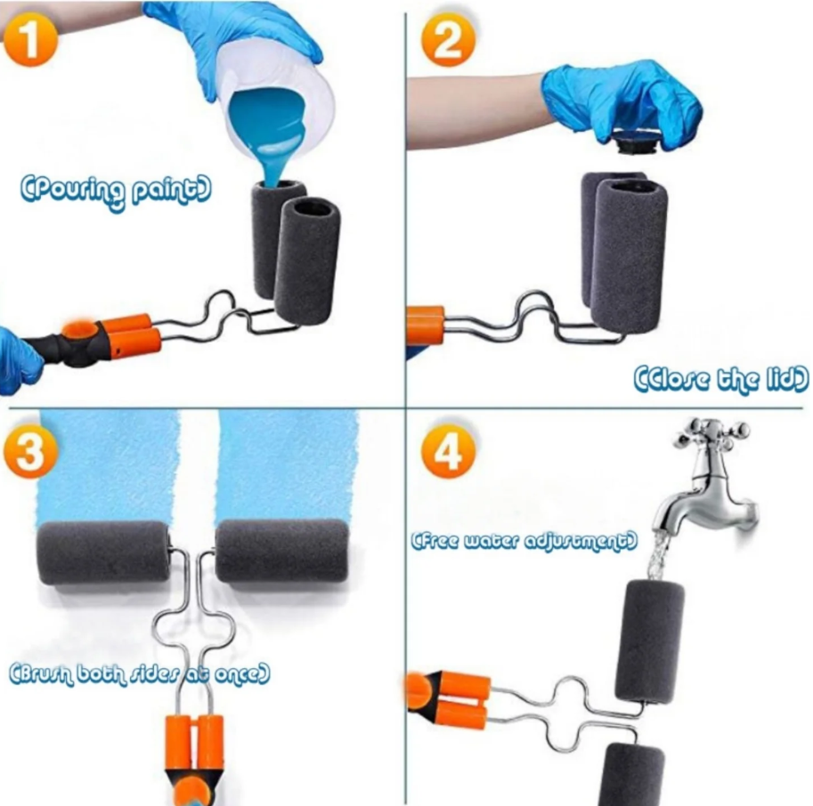 VALJAK ZA KREČENJE SA SPREMNIKOM ZA BOJU – PAINT ROLLER PLUS 🎨🔥
