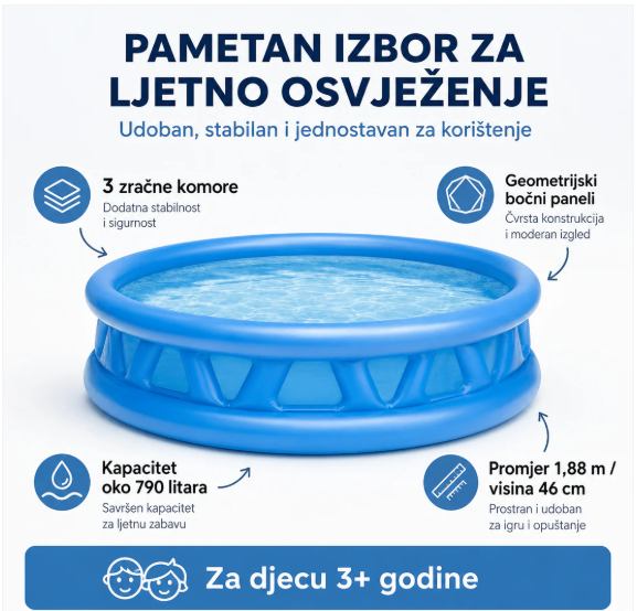 INTEX DJEČIJI BAZEN 188 cm 🏊♂️🔥
