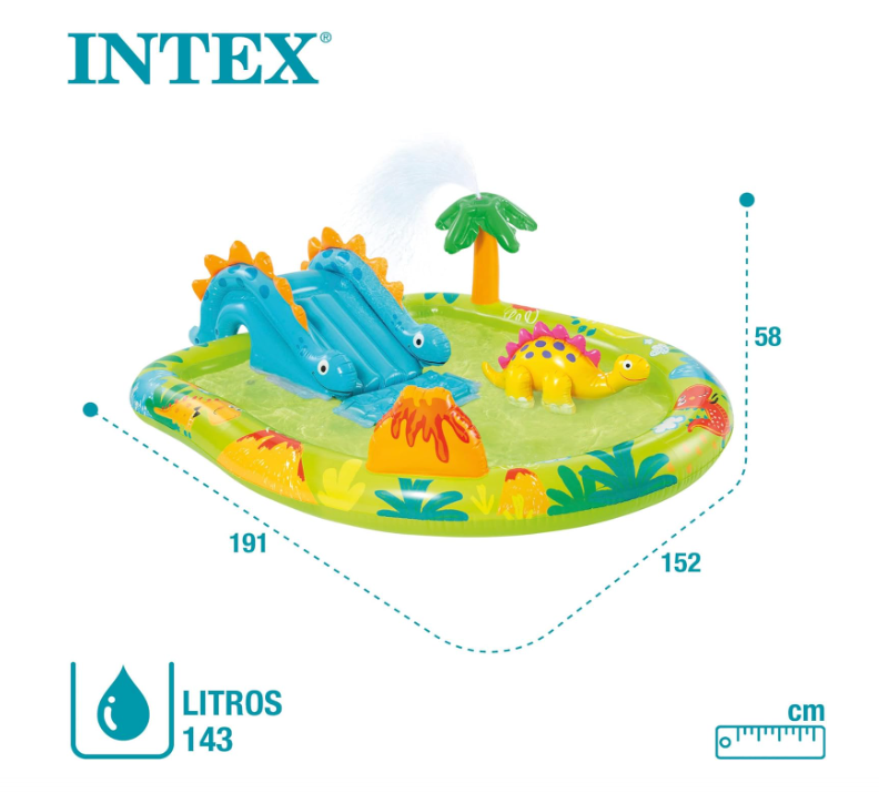 INTEX LITTLE DINO PLAY CENTER 🦖💦🔥