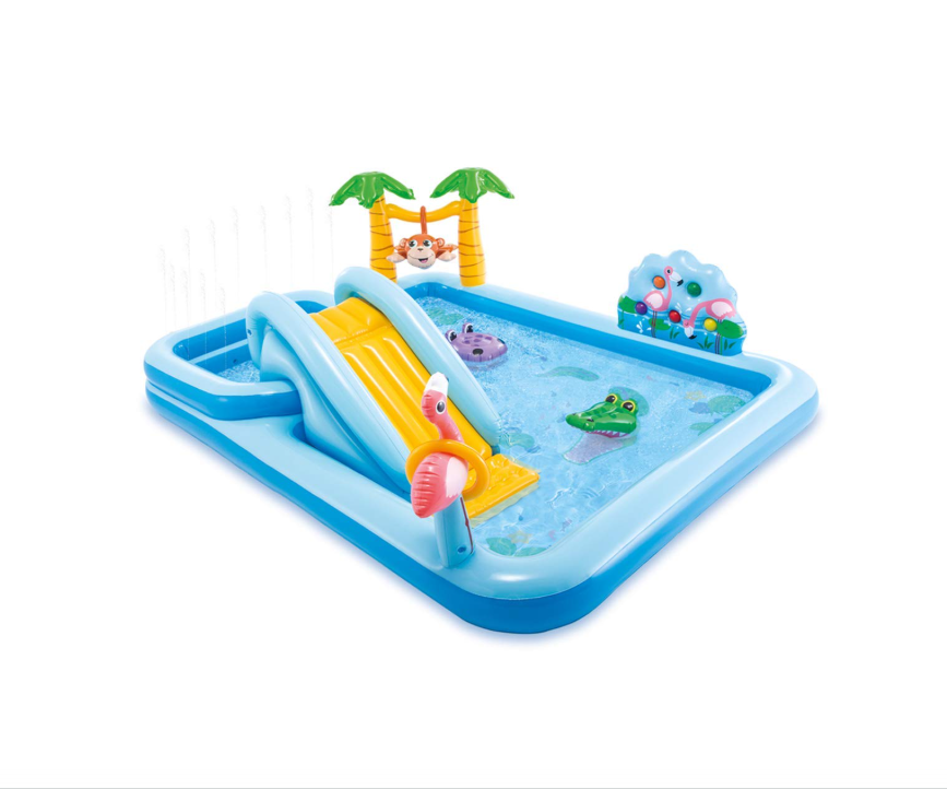 JUNGLE ADVENTURE SWIM CENTER – INFLATABLE FAMILY WATER PARK 🏝️🐒🌴💦