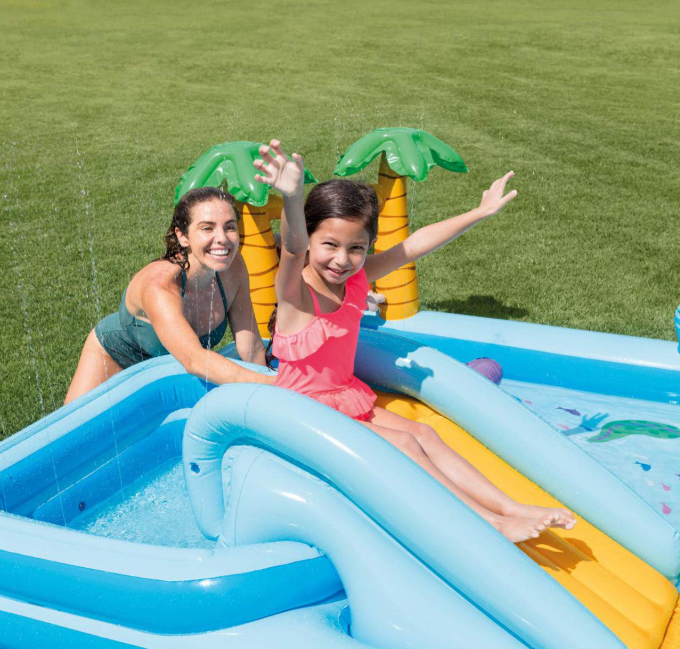 JUNGLE ADVENTURE SWIM CENTER – INFLATABLE FAMILY WATER PARK 🏝️🐒🌴💦