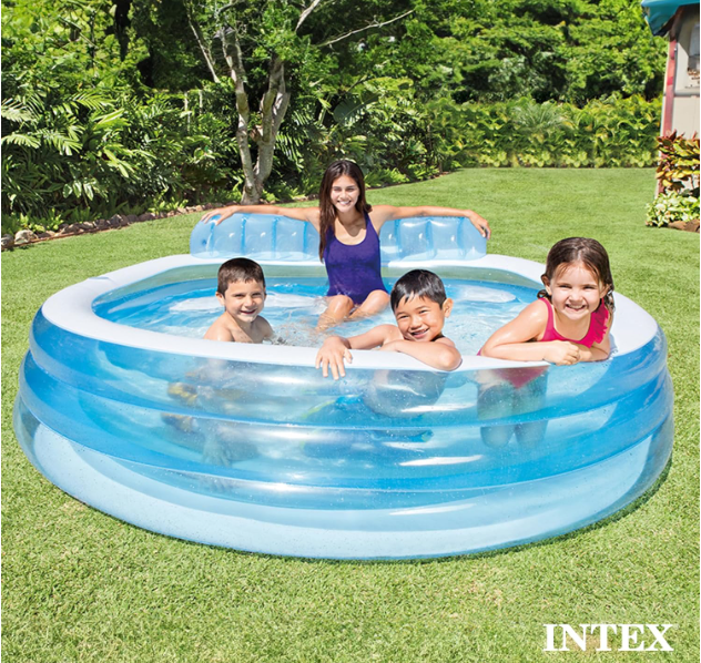 INTEX PORODIČNI LOUNGE BAZEN SA SOFOM 229 x 218 x 79 cm 🏊♂️🔥