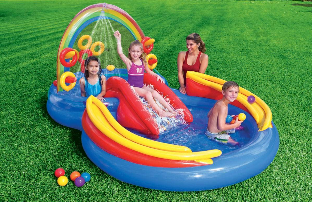 INTEX DJEČIJI RAINBOW RING WATER PLAY CENTER 🌈💦🏝️