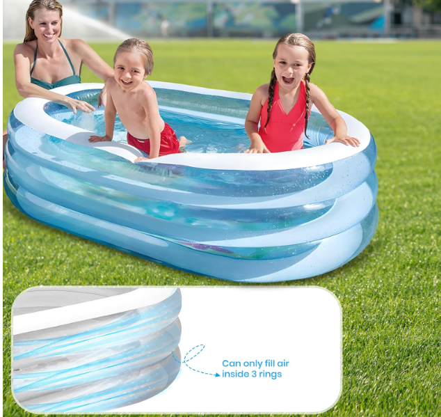 DJEČIJI NAPUHANI BAZEN 163 x 107 x 46 cm 👶💦🏊♂️