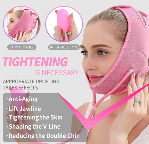 FACE SLIMMING STRAP – V-LINE MASAŽER ZA LICE 💆♀️💖✨