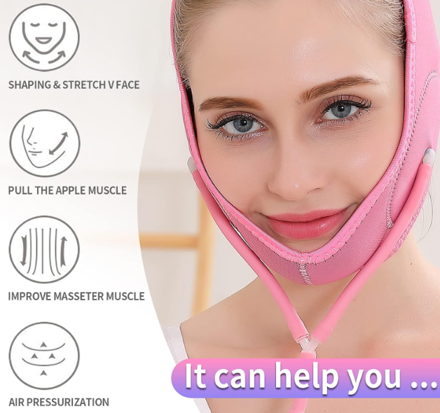 FACE SLIMMING STRAP – V-LINE MASAŽER ZA LICE 💆♀️💖✨