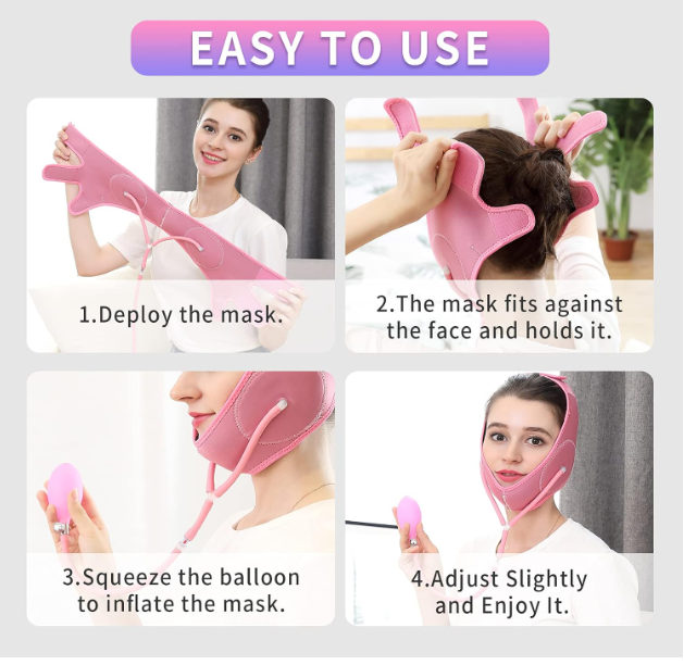 FACE SLIMMING STRAP – V-LINE MASAŽER ZA LICE 💆♀️💖✨