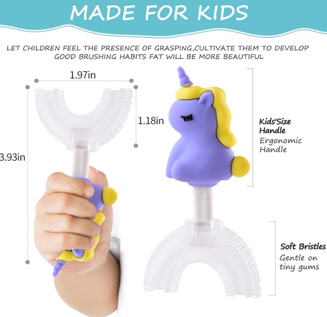 🦷 DJEČIJA U-SHAPE ČETKICA ZA ZUBE – ZABAVNO I LAKŠE PRANJE ZUBIĆA! 🌈✨