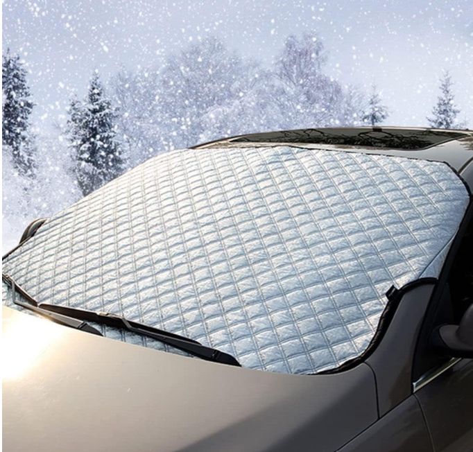 ❄️☀️ ZAŠTITNA NAVLAKA ZA VJETROBRANSKO STAKLO – 4 SLOJA – 145 × 100 CM