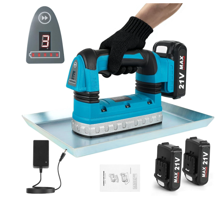 🔥 AKU VIBRATOR ZA BETON 150W – 21V – 6 BRZINA + 2 BATERIJE