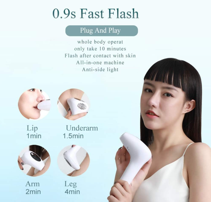 🔥 PROFESIONALNI IPL FOTOEPILATOR – 900.000 BLJESKOVA, 8 NIVOA JAČINE I DUGOTRAJNO SMANJENJE DLAČICA! ✨