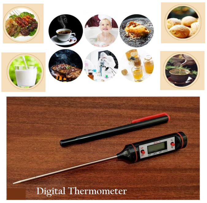 🌡️ DIGITALNI KUHINJSKI TERMOMETAR – PRECIZNO MJERENJE TEMPERATURE ZA SAMO 2–4 SEKUNDE! 🔥