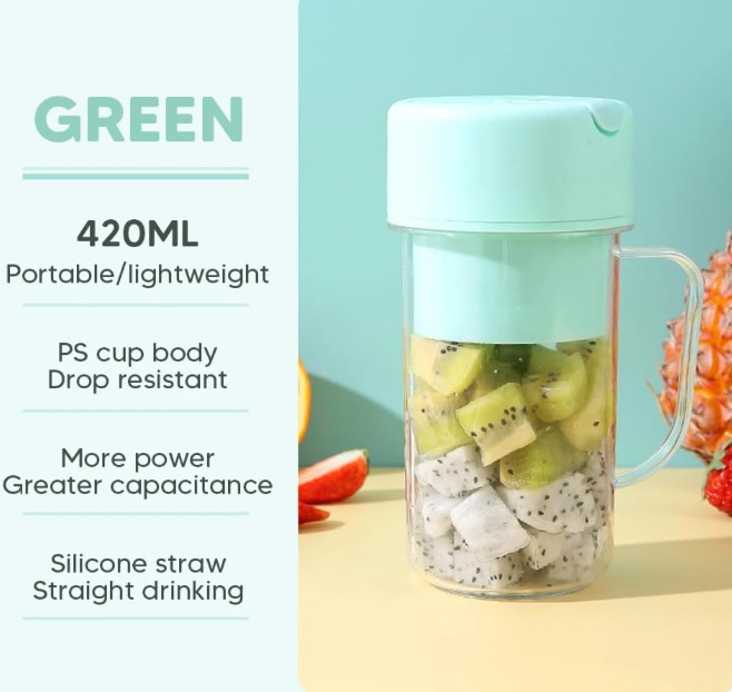 🥤 MINI PRENOSIVI BLENDER BLENDZY 420 ML – SVJEŽI SMOOTHIE I NAPICI GDJE GOD POŽELITE! 🍓🍌