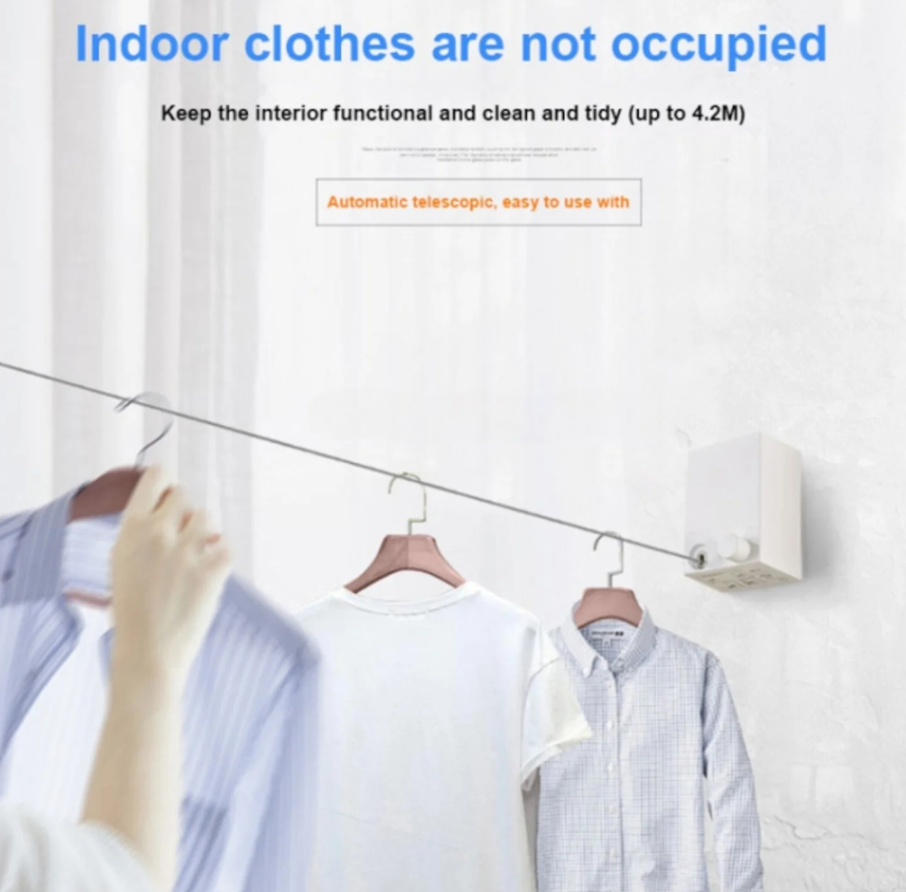 👕 TELESKOPSKI SUŠAČ ZA VEŠ – RASTEGLJIVA ŽICA DO 4,2 METRA! 🏠