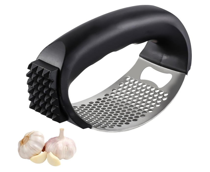 🧄 INOX PRESA ZA BIJELI LUK 2U1 – GNJEČILICA ZA ČEŠNJAK + OTVARAČ ZA FLAŠE!