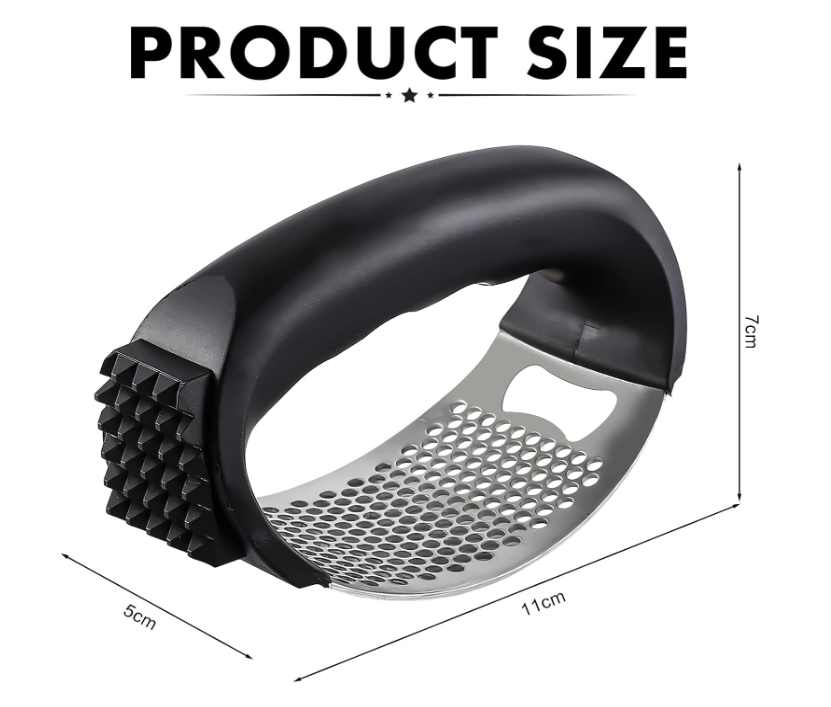 🧄 INOX PRESA ZA BIJELI LUK 2U1 – GNJEČILICA ZA ČEŠNJAK + OTVARAČ ZA FLAŠE!