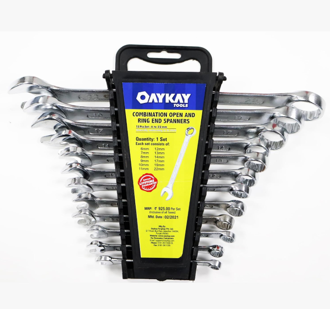 HEAVY DUTY SET KOMBINOVANIH KLJUČEVA OD KROM-VANADIJ ČELIKA (Cr-V)!
