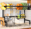 🔥 PREMIUM METALNI ORGANIZATOR I OCJEĐIVAČ POSUĐA IZNAD SUDOPERA – PODESIVA ŠIRINA! 🍽️
