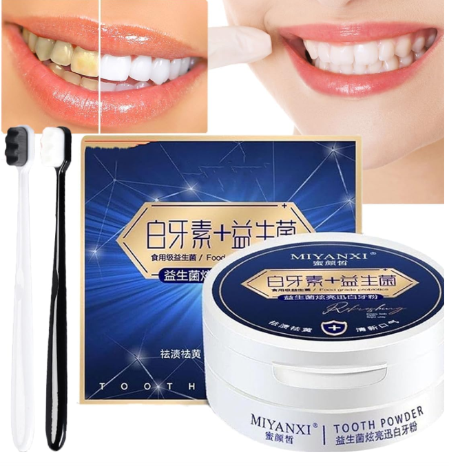 😁 MIYANXI PREMIUM PRAH ZA IZBJELJIVANJE ZUBA – BLISTAVIJI OSMIJEH I SVJEŽ DAH! ✨