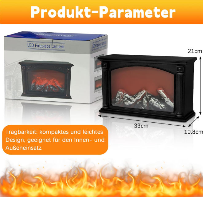 🔥 LED DEKORATIVNI KAMIN SA REALISTIČNIM EFEKTOM PLAMENA – TOPLINA AMBIJENTA BEZ VATRE! 🏡✨