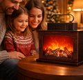 🔥 PREMIUM MINI LED KAMIN SA REALISTIČNIM EFEKTOM VATRE – RUSTIKALNA DEKORATIVNA LAMPA! 🏡✨