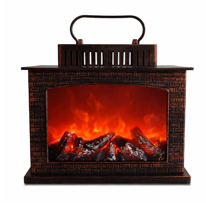 🔥 PREMIUM MINI LED KAMIN SA REALISTIČNIM EFEKTOM VATRE – RUSTIKALNA DEKORATIVNA LAMPA! 🏡✨