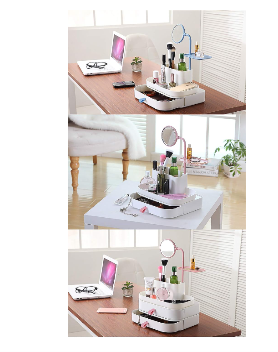 💄 PREMIUM ORGANIZATOR ZA KOZMETIKU I NAKIT SA OGLEDALOM – ELEGANTNA KUTIJA ZA ŠMINKU I MODNE DODATKE! 💎✨