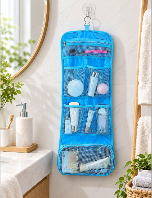 💄 PREMIUM VODOOTPORNA PUTNA KOZMETIČKA TORBA – SKLOPIVI VISEĆI ORGANIZATOR VELIKOG KAPACITETA ZA KOZMETIKU I LIČNU HIGIJENU! 🧳✨