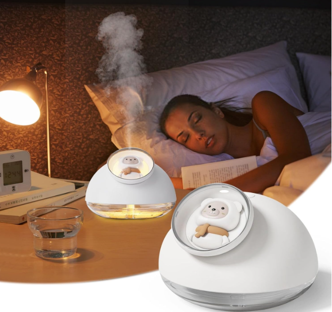 🐼 PANDA MINI OVLAŽIVAČ ZRAKA SA LED RASVJETOM – 160 ML | 7 BOJA, USB NAPAJANJE I AUTOMATSKO GAŠENJE! 🌈💨