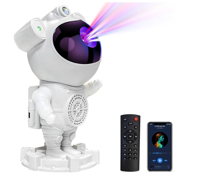 🚀🌌 ASTRONAUT GALAXY PROJECTOR 5U1 – PROJEKTOR ZVJEZDANOG NEBA, MJESECA I GALAKSIJE SA BLUETOOTH ZVUČNIKOM!
