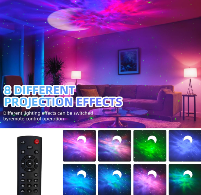 🚀🌌 ASTRONAUT GALAXY PROJECTOR 5U1 – PROJEKTOR ZVJEZDANOG NEBA, MJESECA I GALAKSIJE SA BLUETOOTH ZVUČNIKOM!